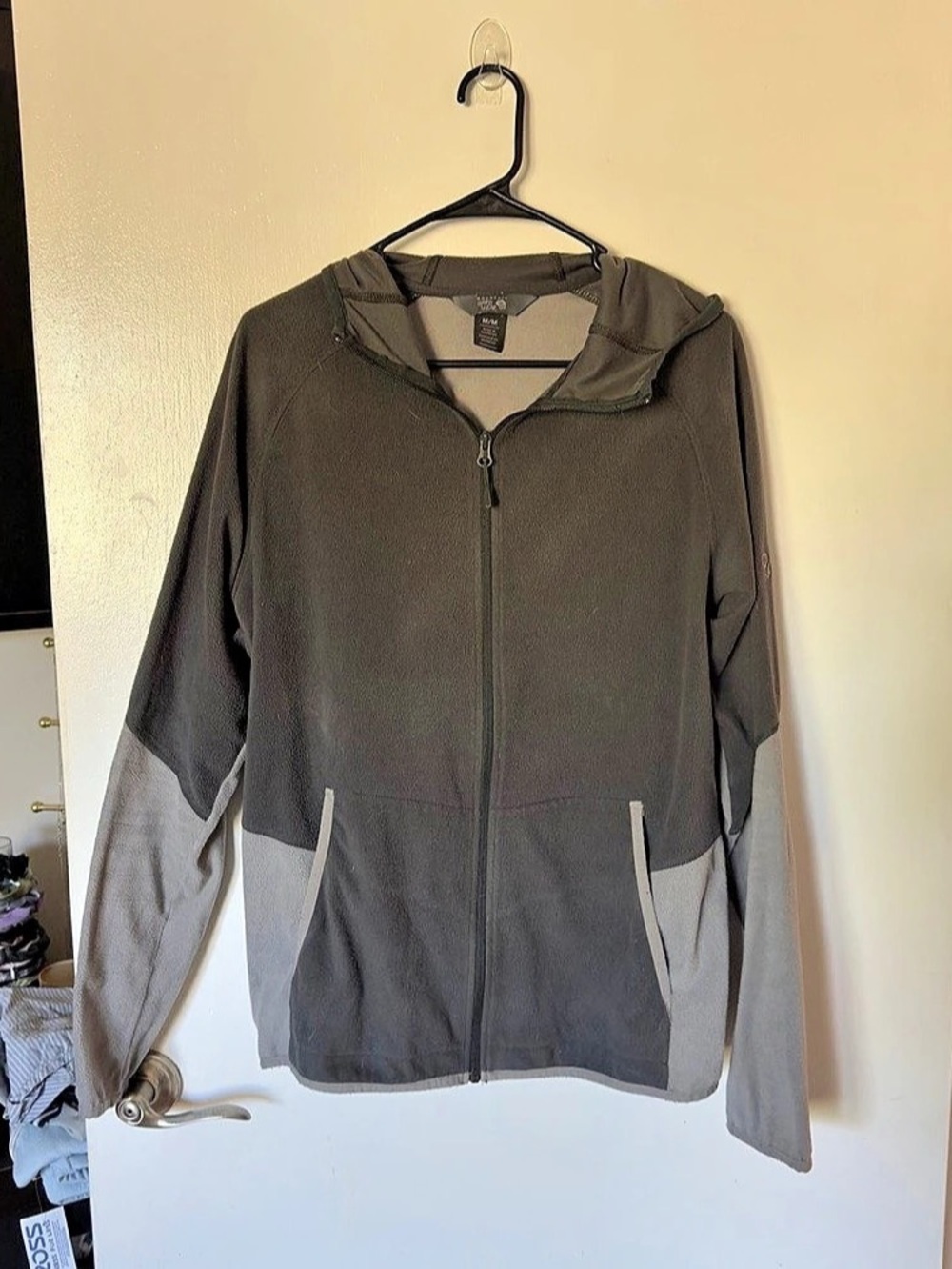 Mountain Hardwear Microchill Hoody Men’s Gray & Black Jacket Medium